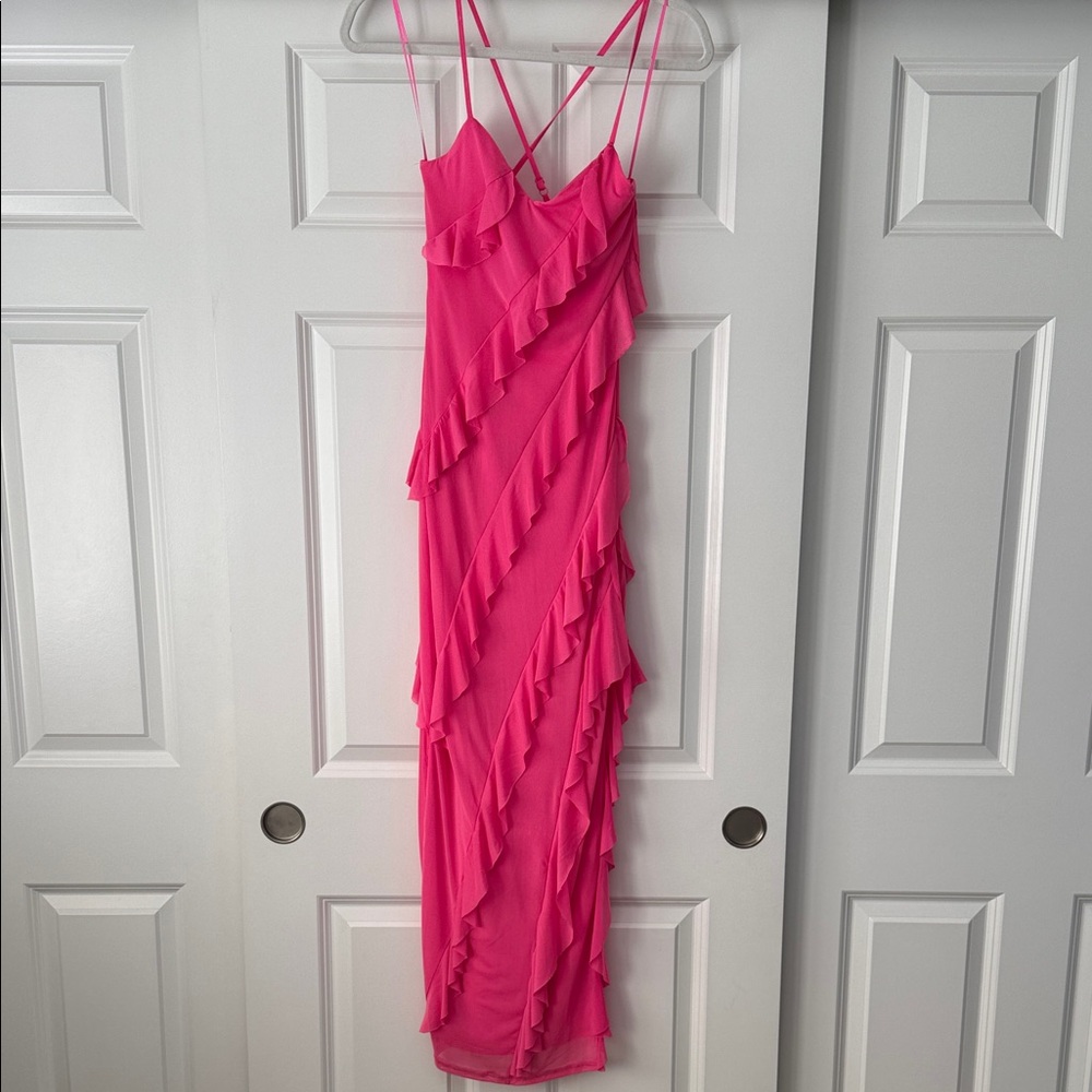 Sincerely Jules Vibrant Pink Strapless Dress. Size: XS NWT